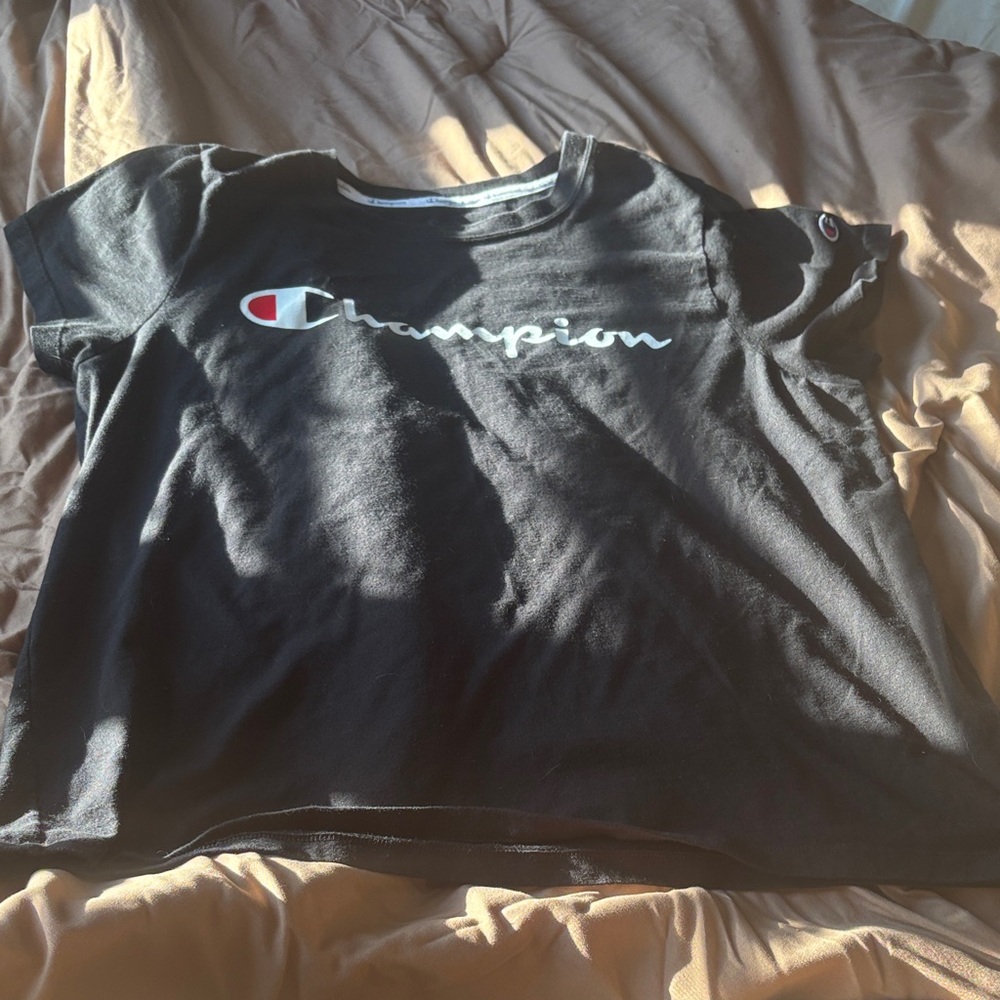 Champion Kids Black Short Sleeve Tee